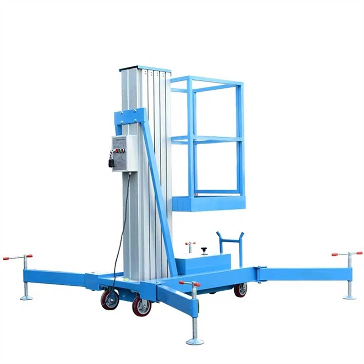 Single Mast Aluminum Alloy Lift Platform